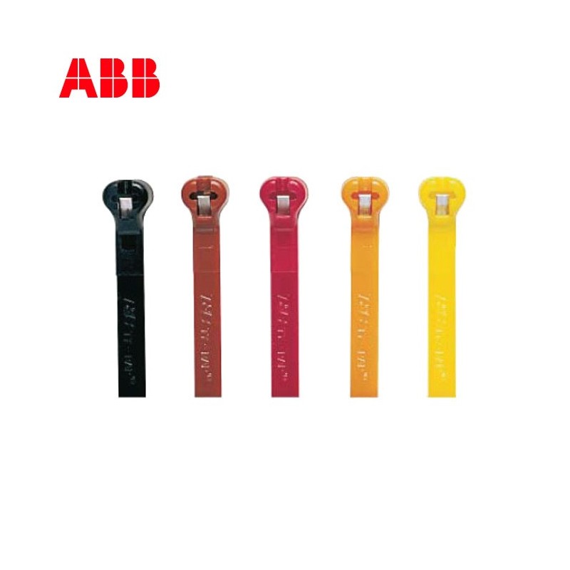 ABB全新TY-Rap钢牙尼龙扎带/电缆扎带TY5253MX 黑色 1包100条