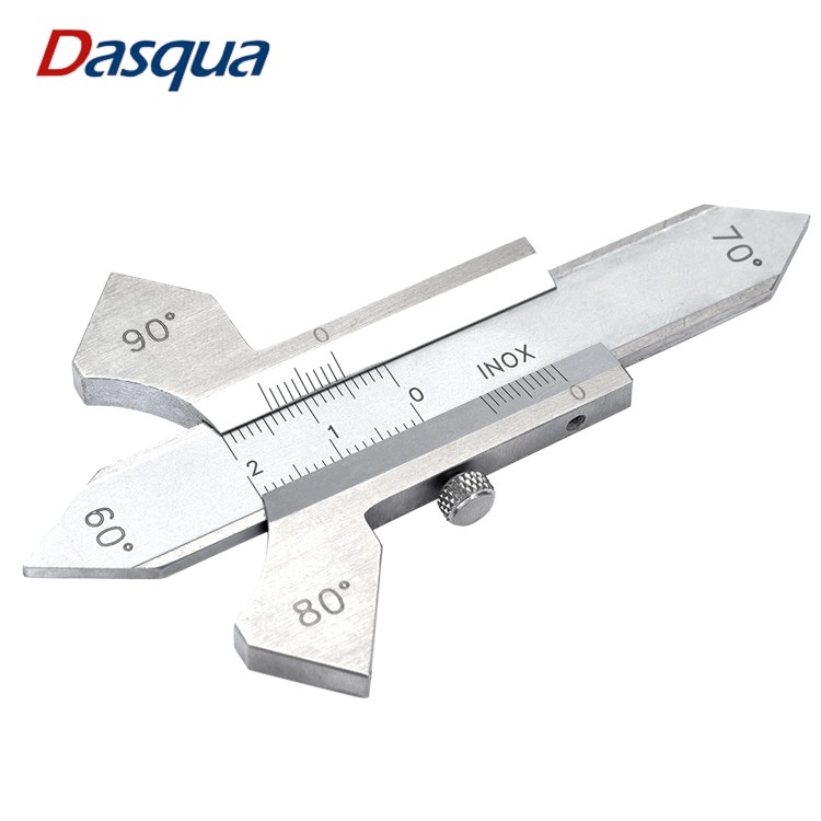 dasqua达时科焊缝检测尺检验尺焊缝规高精度不锈钢厚度坡口角测量